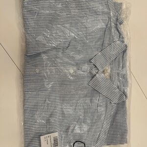 Blue Striped Men's Hope and Henry Shirt size XL